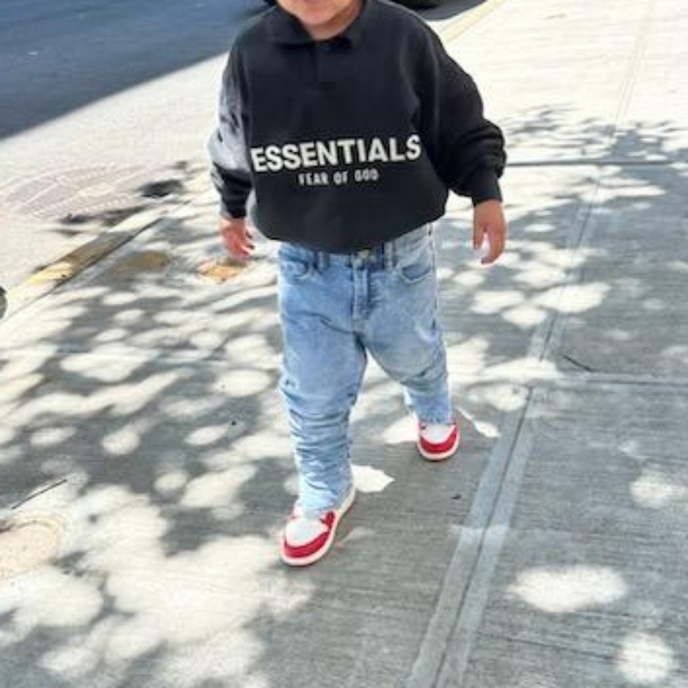 Kids essential collar sweater
